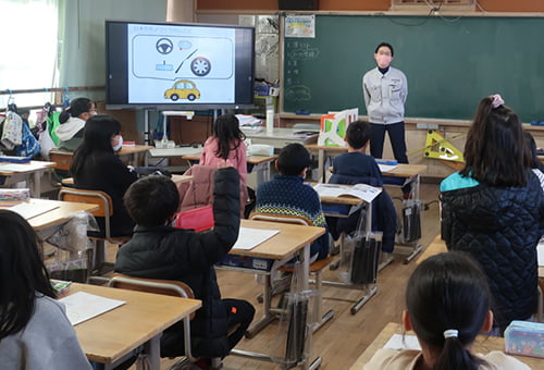 Guest-teaching at a nearby elementary school